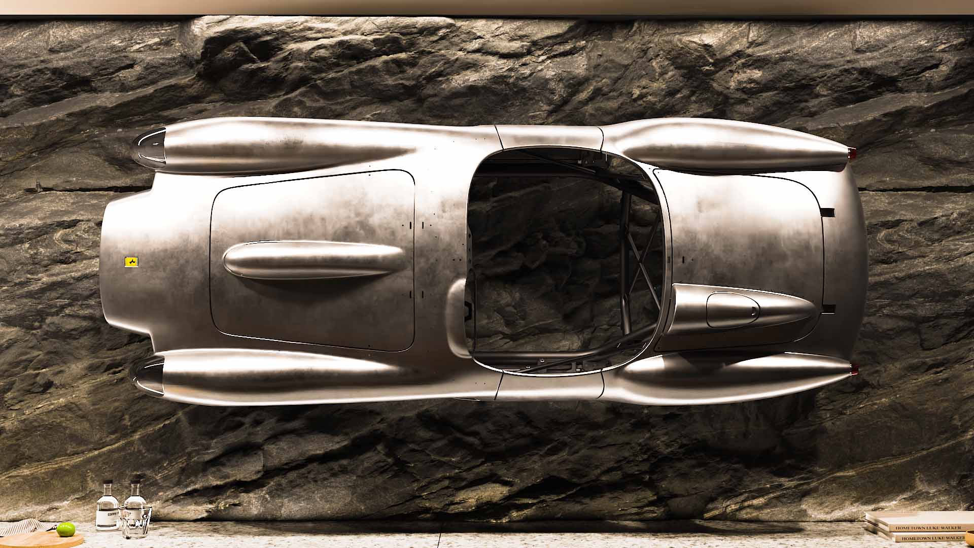 You could own this Ferrari Testa Rossa J sculpture for a cool